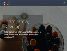 Tablet Screenshot of littlewonderslearningcenter.net